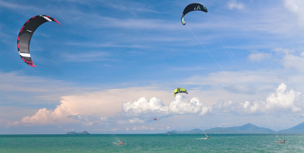 kitesurfing